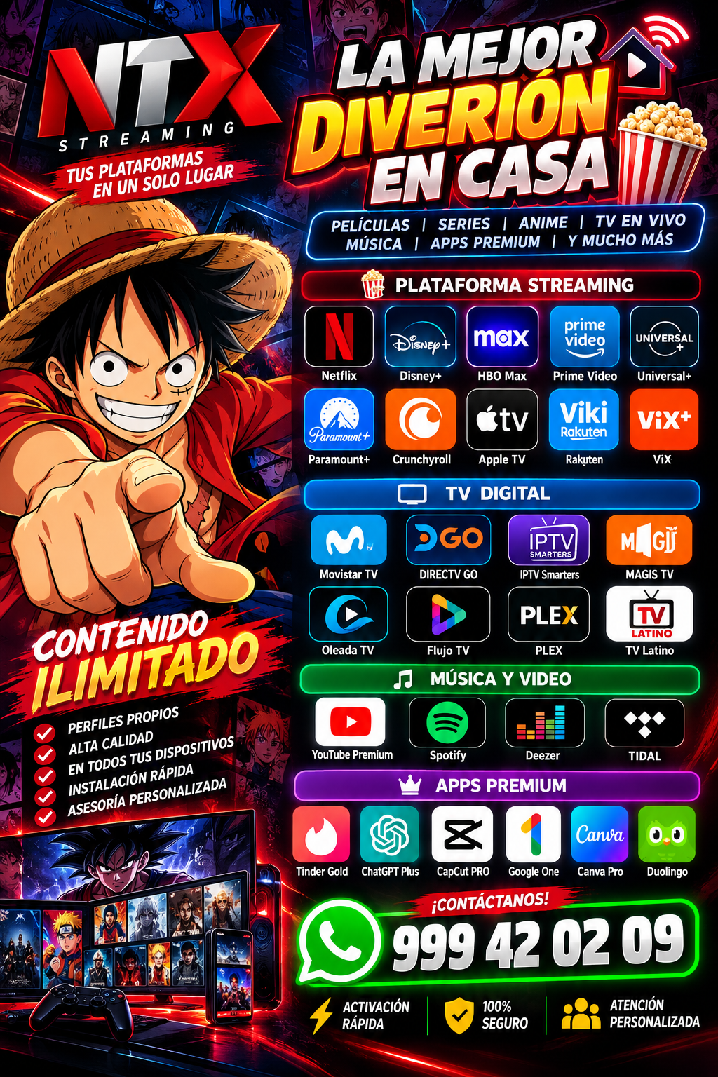 Disney+ ✅ DISNEY STANDAR➕ 1 ESPN ➕ HULU ✅ 1 PERFIL X 1 MES 🔥 · Perfil · 1 mes
